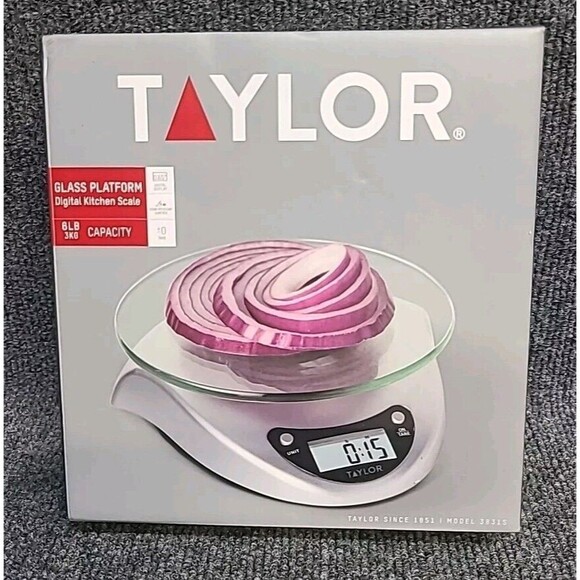 New Taylor Glass Platform Digital Kitchen Scale - Picture 1 of 3